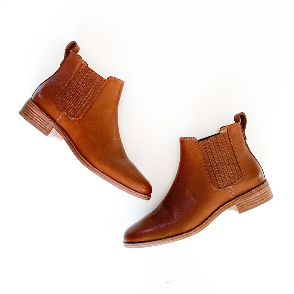 Madewell Ainsley Chelsea Leather Ankle Boots | 10